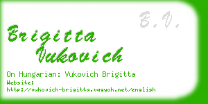 brigitta vukovich business card